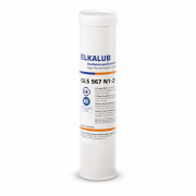 ELKALUB GLS 967/N1-2 bearing grease in a white 400 g cartridge. An NSF and an H1-certified logo are printed on the label.