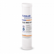 ELKALUB GLS 993 H1 sliding grease in a white 400 g cartridge. An NSF and an H1-certified logo are printed on the label.