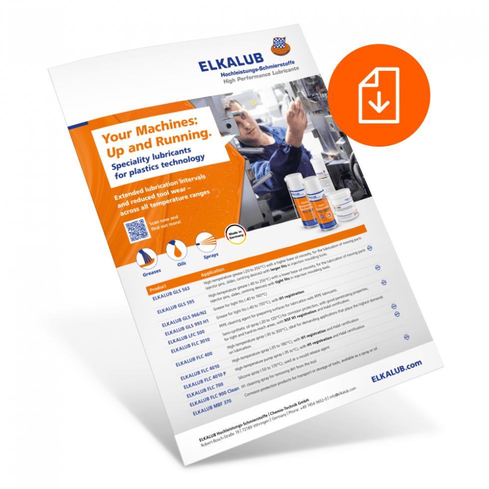 ELKALUB Info sheet: Specialised Lubricants for the Plastics Industry