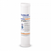 ELKALUB VP 873 high-load grease in a white 400 g cartridge. An NSF and an H1-certified logo are printed on the label.
