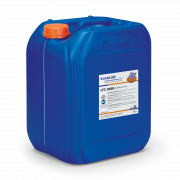 ELKALUB LFC 9460 Poly-alpha-olefin Öl im blauen 20-l-Kanister. Auf dem Etikett sind ein NSF- und ein H1-zertifiziert-Logo aufgedruckt.