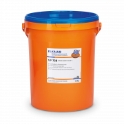 ELKALUB VP 728 Getriebe­fließ­fett für Elektro­werk­zeuge im orangen 18-kg-Eimer mit weißem Etikett.